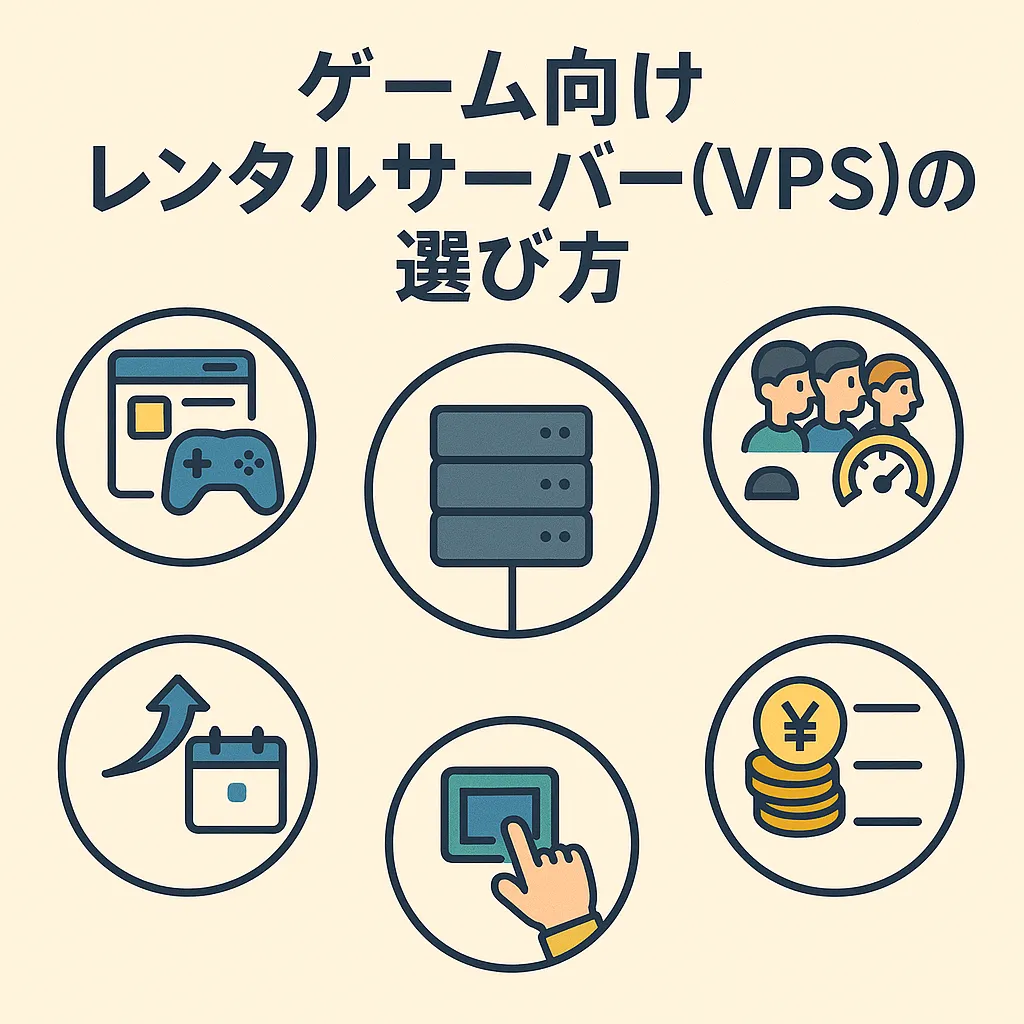 ゲーム向けレンタルサーバー(VPS)の選び方